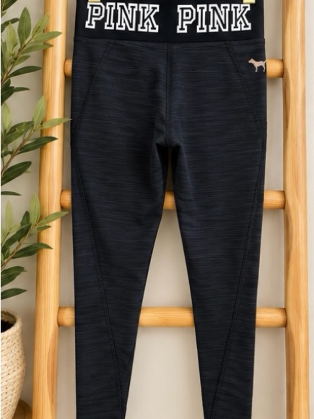 Victoria’s Secret PINK Ultimate Fleece Leggings Black Size XS